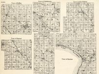 Calumet County - Brillion, Charlestown, Holstein, Rantoul, Woodville, Harrison, Wisconsin State Atlas 1930c
